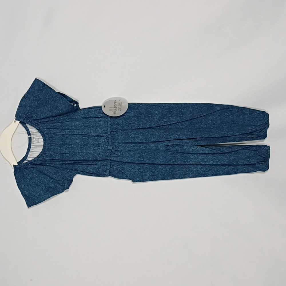 NWT Milkberry Girls Flutter Sleeve Jumpsuit Rayon Made From Bamboo Size 2T